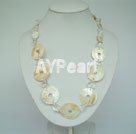 crystal and shell necklace under $ 30