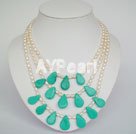 pearl turquoise necklace