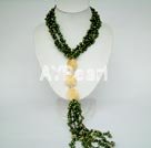 pearl and yellow jade necklace under $ 30