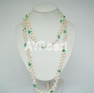 Discount pearl and turquoise necklace