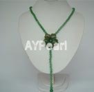 6mm natural indian agate flower necklace 27.5 inches under $ 15