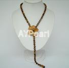 tiger's eye flower necklace under $30