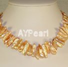 pearl shell choker necklace