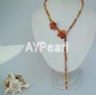 agate flower necklace under $ 20