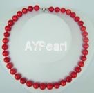 Hademade coral necklace
