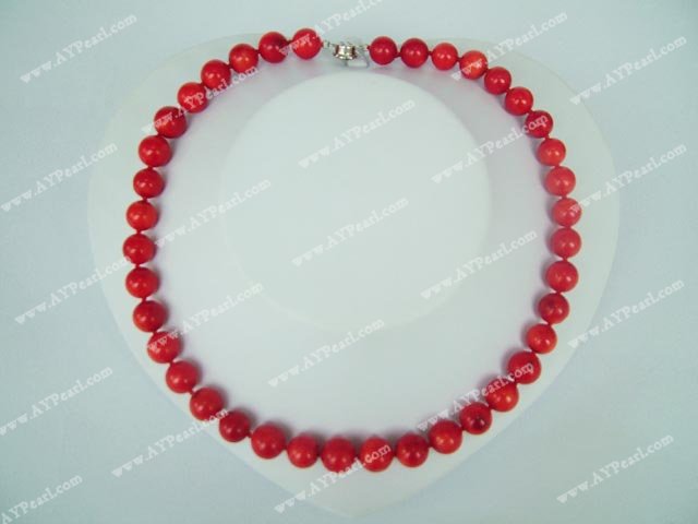 Handmade coral necklace