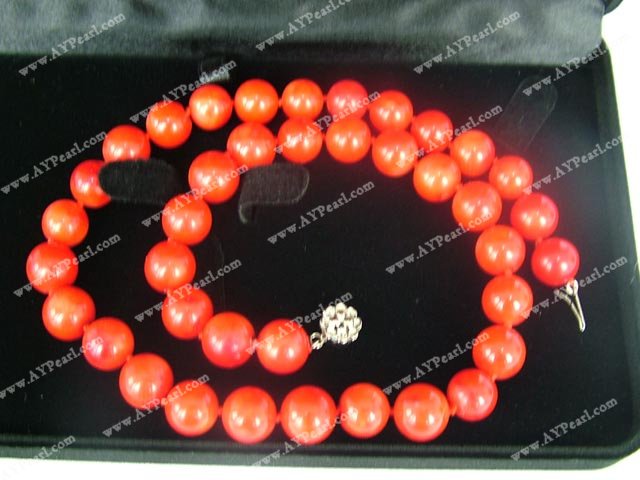 Handmade coral necklace