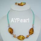 austrian crystal and colored glaze sets