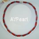 pearl carnelian necklace