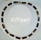 pearl tiger eye necklace