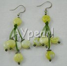8mm lemon stone earrings