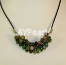 three colored jade necklace under $ 5