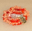 coral strand bracelet
