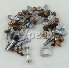 biwa pearl crystal and tiger's eye bracelet
