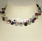 Discount rainbow fluorite choker necklace