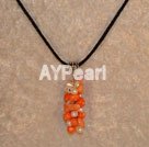 Handmade coral necklace