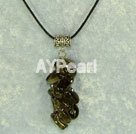 smoky quartz charm necklace under $ 5