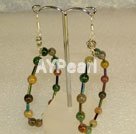 seven colored agate earrings under $ 5