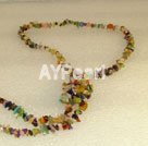 Handmade multicolor gem necklace
