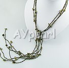 green rutilated quartz necklace