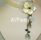 Discount Pearl Necklace kwiat powłoki