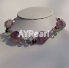 fashion amethyst necklace