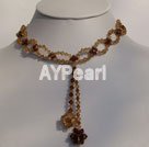 Handmade crystal necklace 