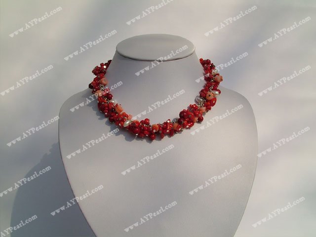 Handmade coral necklace