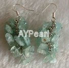 7-8mm aquamarine chips earrings