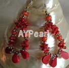 Discount fashion coral earrings