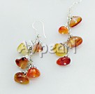 agate cluster earrings
