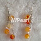 8mm fashion agate earrings under $ 3