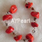 Handmade coral bracelet 