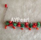 coral and turquoise bracelet