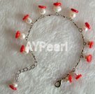 pearl and coral bracelet Under $ 20