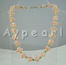 pearl and avenurine fashion necklace