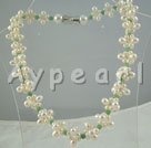 Discount pearl and aventurine necklace