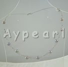 6-7mm gray pearl necklace