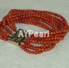 Hademade coral bracelet