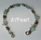aquamarine chips bracelet