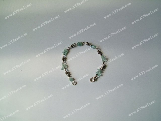 aquamarine chips bracelet