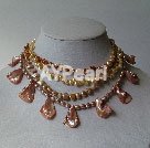 Discount pearl shell strand necklace