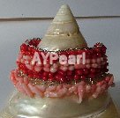 Handmade coral bracelet