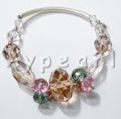 austrian crystal 14k gold plated bracelet Under $ 40