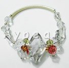 14k gold plated austrian crystal bracelet Under $ 40