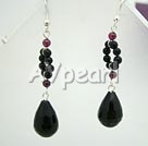 black agate earrings