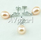 925 sterling silver pearl sets