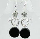 black agate earrings