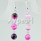 dyed agate earrings