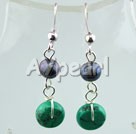 pearl and turquoise earrings with 925 silver hook under $ 2